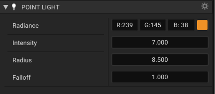 Point Light Settings