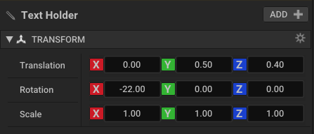 Text Transform Component