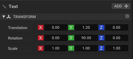 Text Transform Component